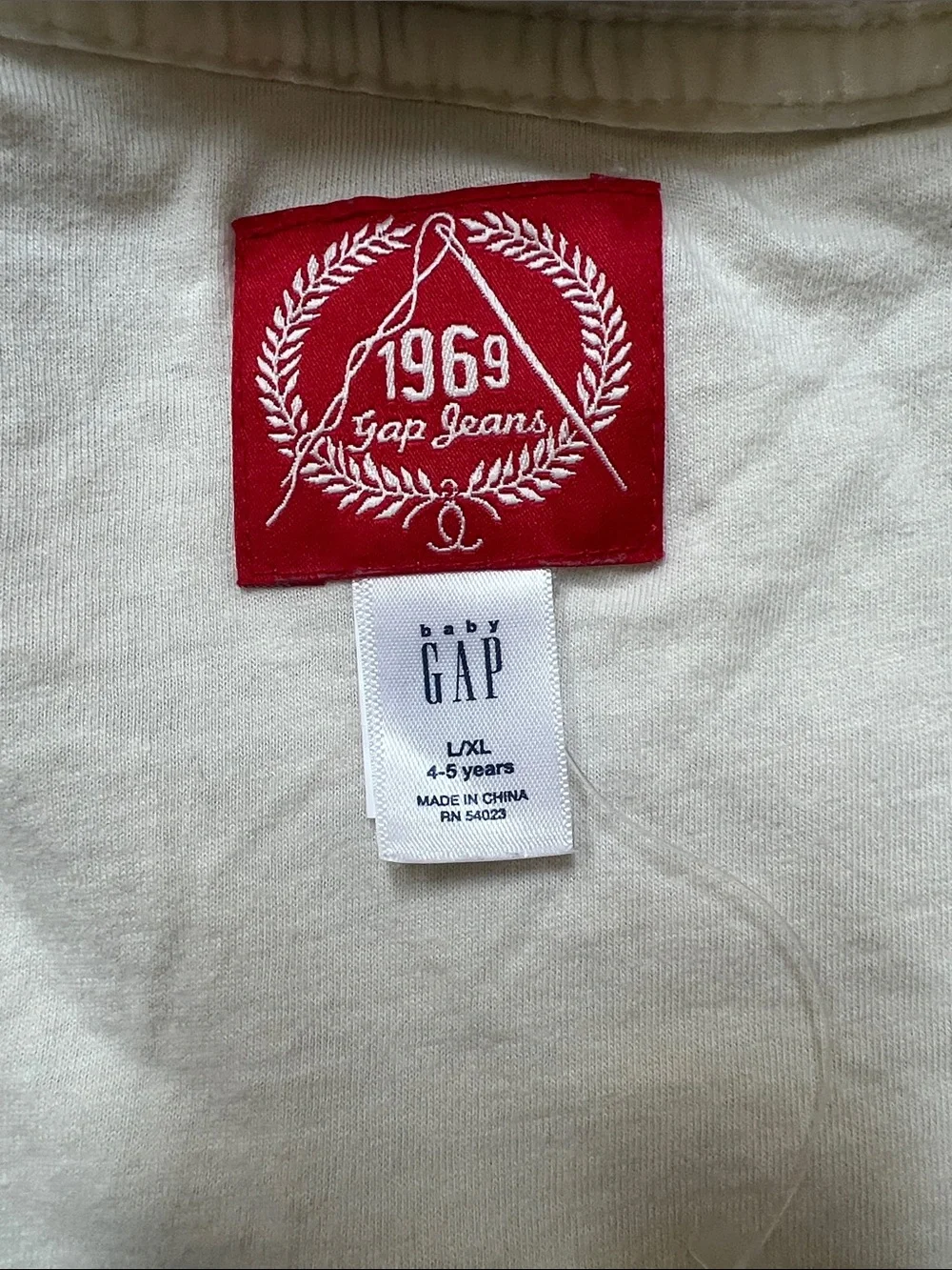 BabyGAP 2 piece Sherpa-Lined 1969 Zip Hoodie Embroidered with Sweatshirt bag 4-5